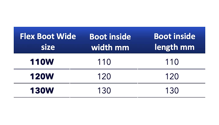 Flex boots wide