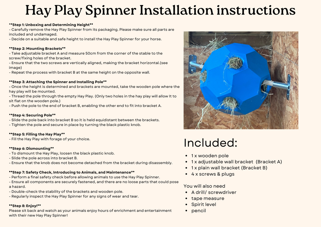 Parallax Hay Play spinner (til høyball)