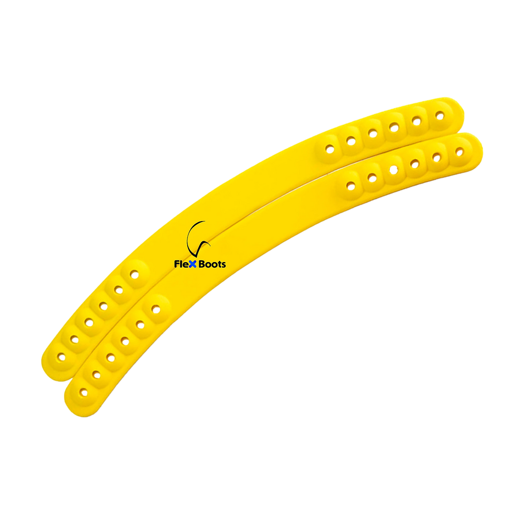 Flex boot back strap