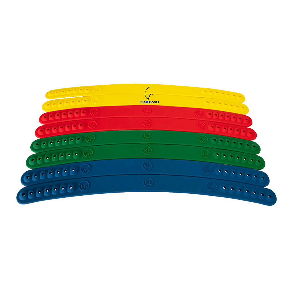 Flex boot back strap