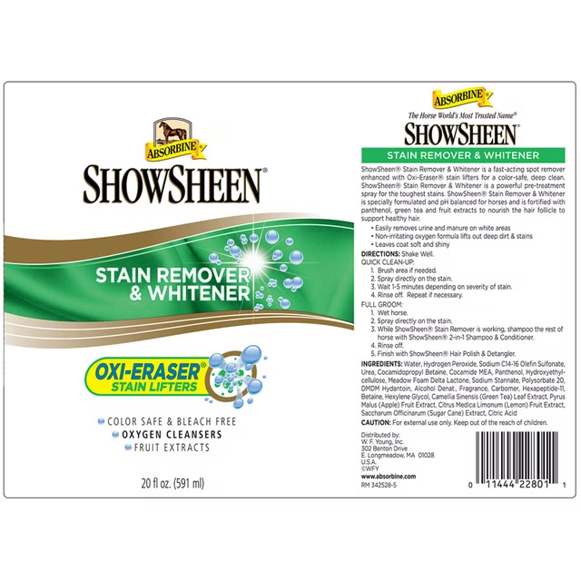 Absorbine showsheen stain remover & whitener