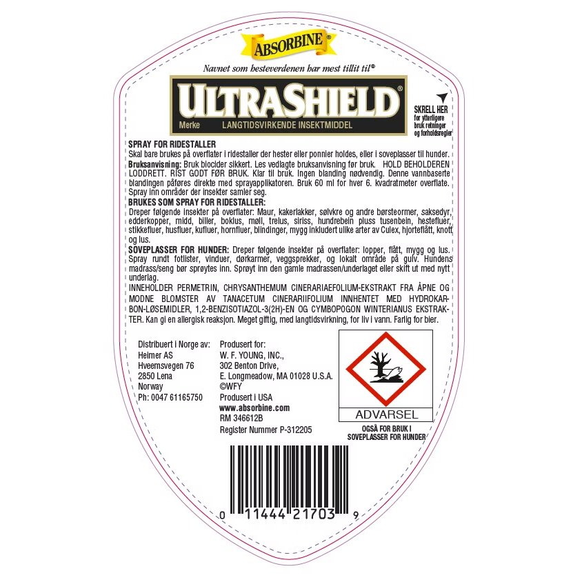 Absorbine UltraShield insektmiddel