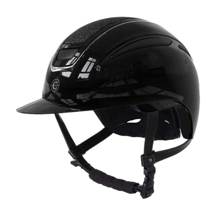 Ridehjelm Elite Polo Lakk Sølv
