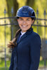 Ridehjelm Elite Polo Lakk Navy