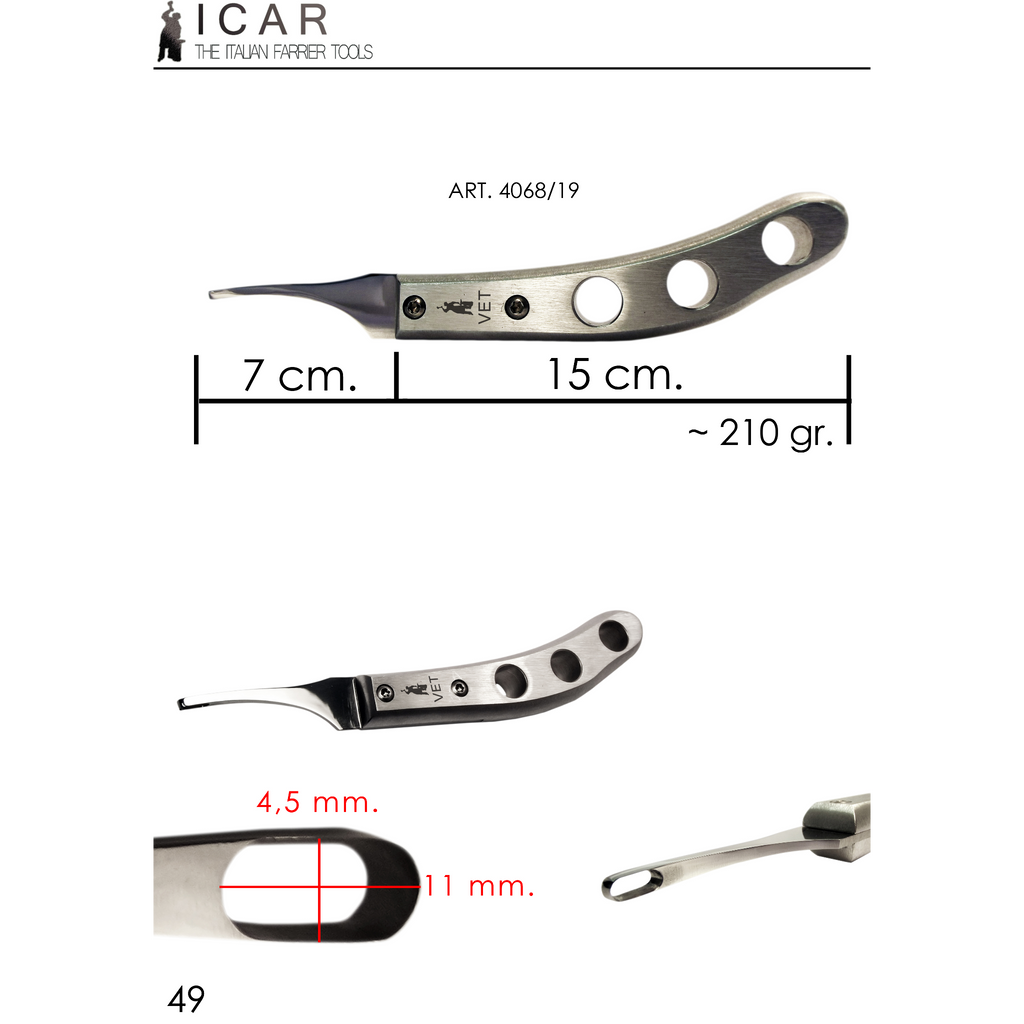 ICAR Hoof Knife Vet 2.0 abscess