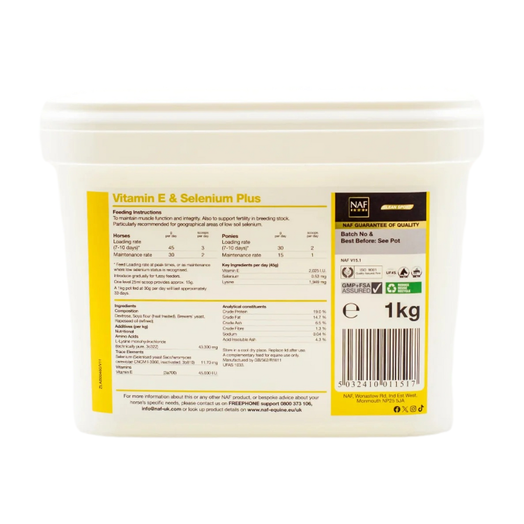 NAF Vitamin E & Selenium Plus    i kg