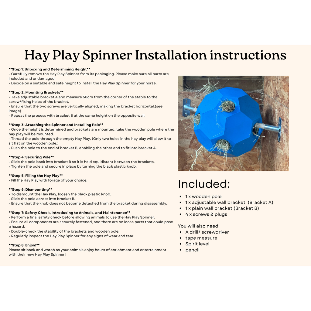 Parallax Hay Play spinner (til høyball)