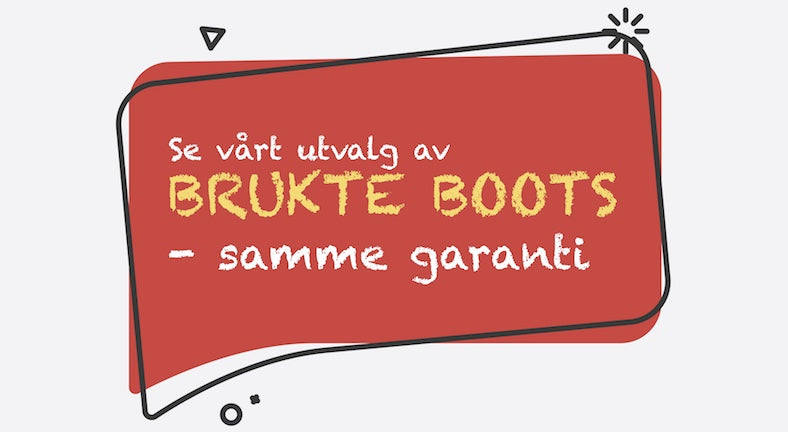 Vårt utvalg av brukte boots og andre b-varer