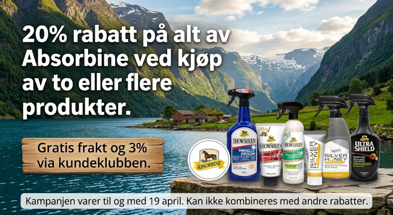 Kjøp 2 og få 20% på alt av Absorbine.